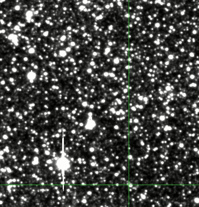 Asteroid 157 Dejanira as it appeared in some of the MOA-II images.